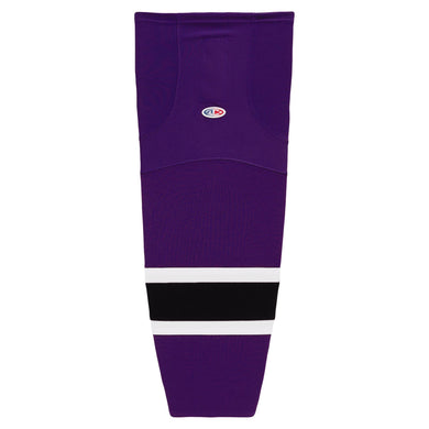 HS2100-438 Purple/White/Black Hockey Socks