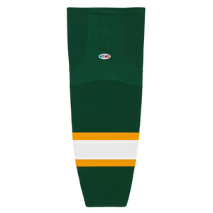 HS2100-439 Dark Green/Gold/White Hockey Socks