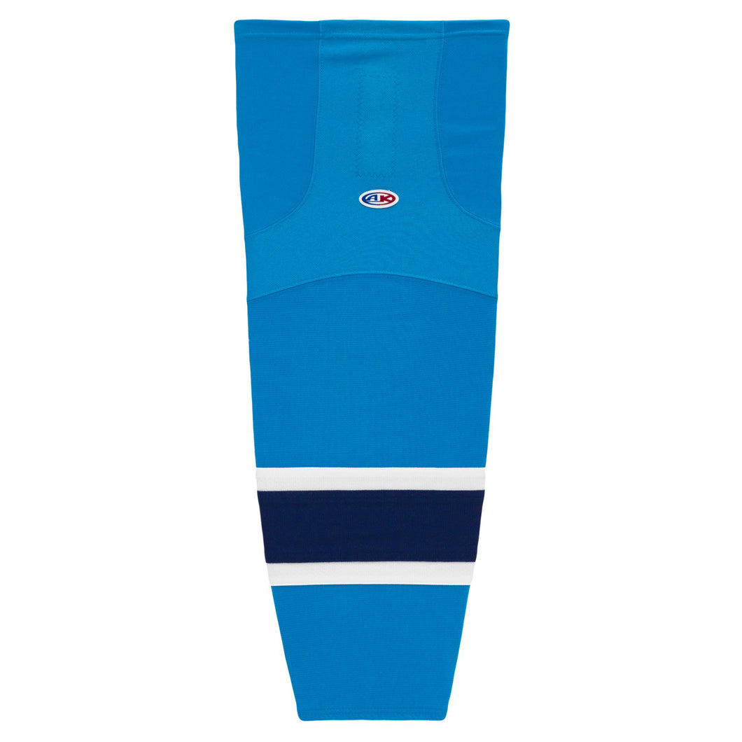 HS2100-468 Blue/White/Navy Hockey Socks