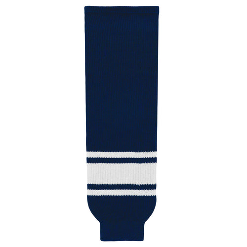 HS630-216 Navy/White Hockey Socks