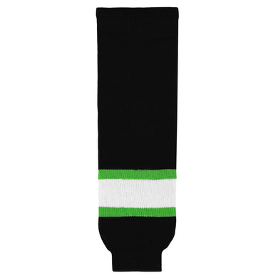 HS630-247 Black/Lime/White Hockey Socks