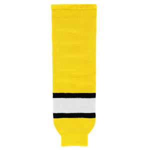 HS630-256 Maize/Black/White Hockey Socks
