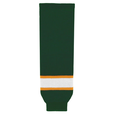 HS630-439 Dark Green/Gold/White Hockey Socks